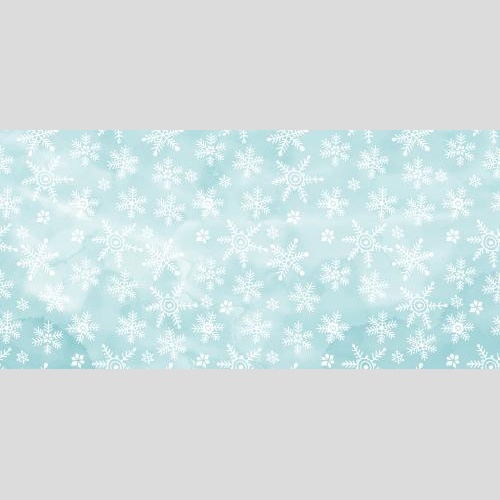 Vector image snowflakes on blue watercolor