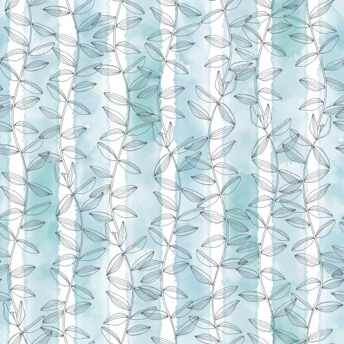 Vector image blue watercolor stripes on white