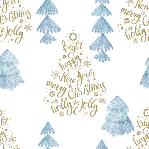 Raster image watercolor tree shapes, wishes in the shape of a tree on white