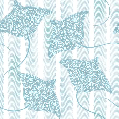 Vector image shades on blue watercolor waves stripes on white