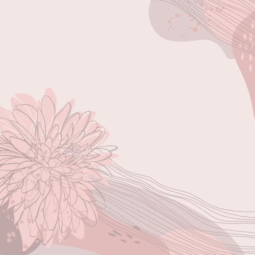 Rudbeckia. Vector rudbeckia decorative elements wavy lines place for text on light