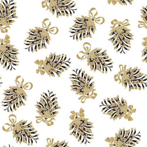 Bow. Vector bumps with ribbons on white