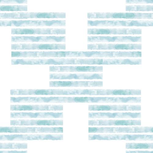 Vector image abstract geometric with squares from watercolor stripes