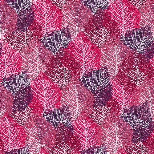 Illustration bright multicolored leaves