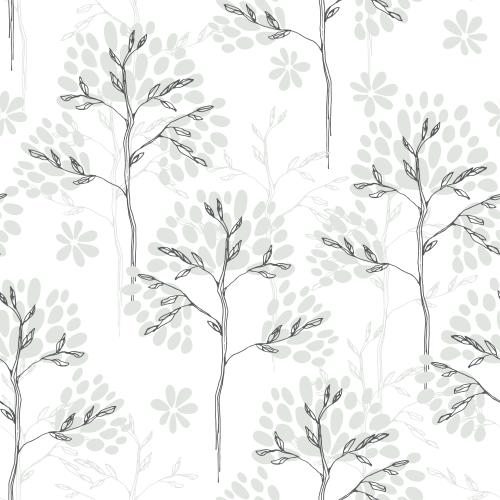 Tree. Vector stylized trees on white