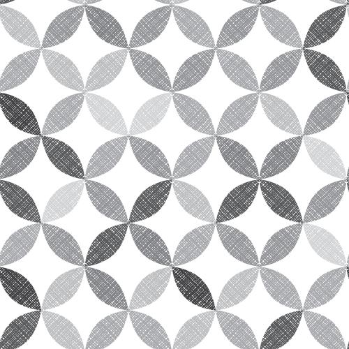 Cage. Vector pattern of abstract, monochrome, checkered petals