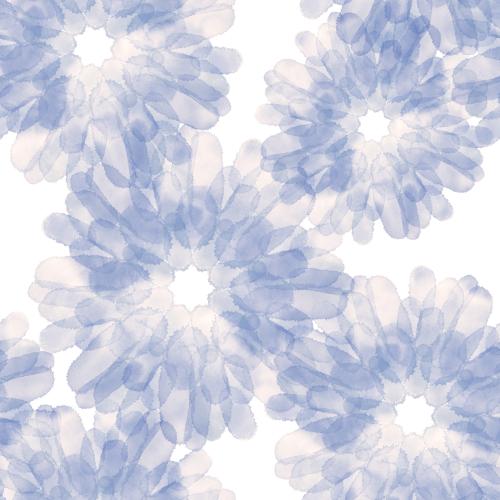 Illustration abstract watercolor flowers on white