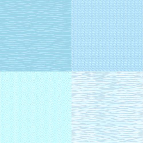 Vector image waves, four different options