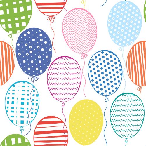 Balloon. Vector multicolored balloons on white
