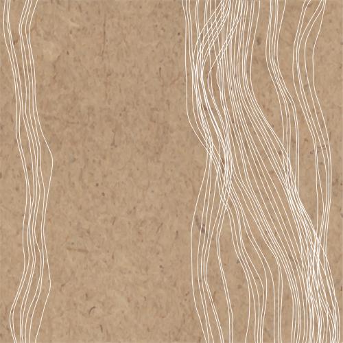 Illustration white wavy lines, place for text on craft