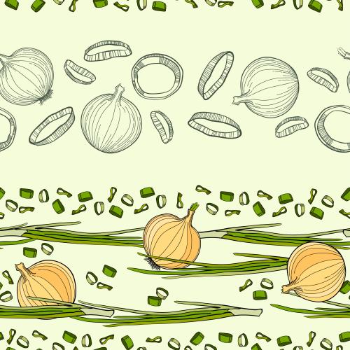 Spice. Vector green onion