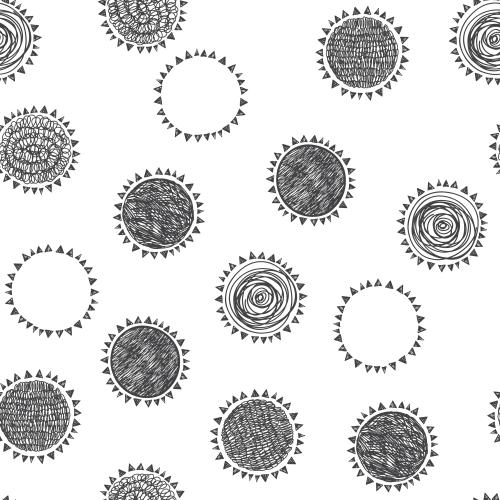 Sun. Vector sun, various options on white