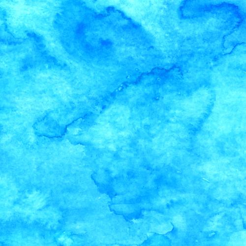 Vector image turquoise-blue watercolor stains on the theme of the sea