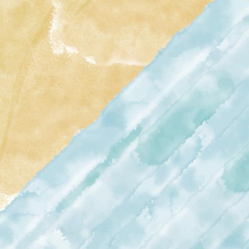 Vector image abstract watercolor beach theme