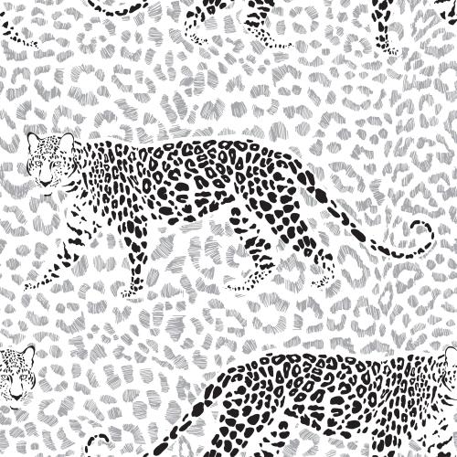 Leopard. Vector leopards in leopard print