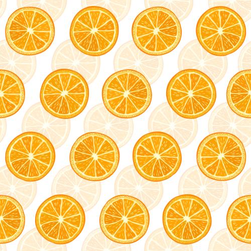 Orange. Vector orange slices diagonally on white