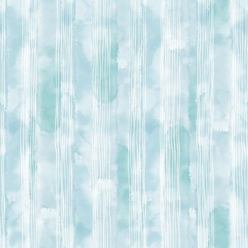 Vector image vertical white lines on blue watercolor