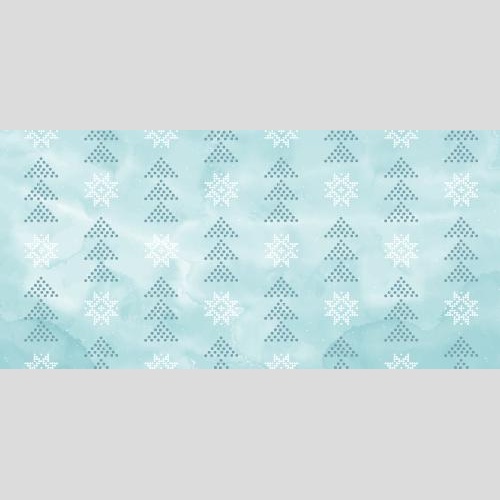 Vector image dots and star-snowflakes from dots on blue watercolor