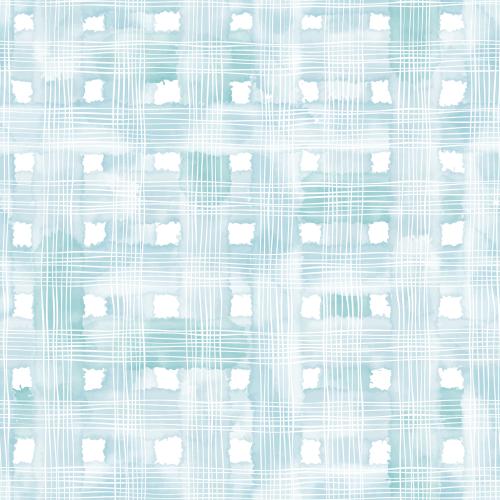 Vector image intersecting blue watercolor stripes and white lines