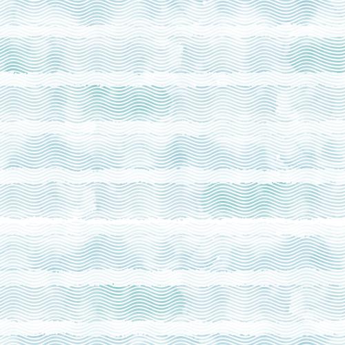 Vector image horizontal blue watercolor stripes and waves