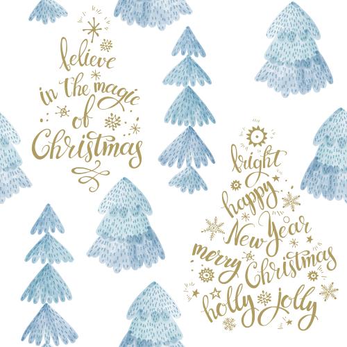 Illustration watercolor tree shapes, wishes in the shape of a tree on white
