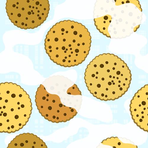 Cookie. Vector cookies and milk