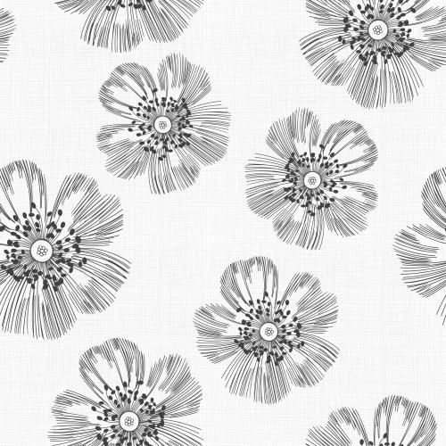 Checkered. Vector stylized flowers on light checkered