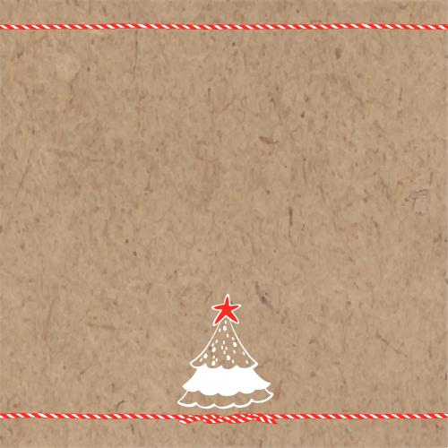 Vector image festive ribbons tree and space for text on craft
