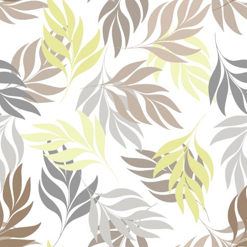 Vector image branches with leaves on white