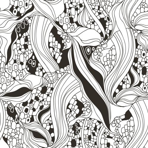 Vector image abstract black-and-white