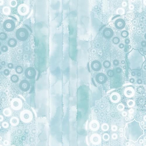 Vector image sea urchins on blue watercolor