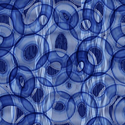 Oval. Vector watercolor ovals wavy vertical lines on blue