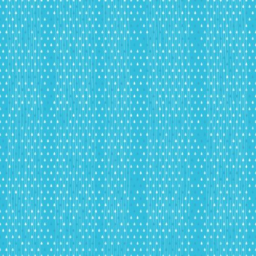 Autumn. Vector rain, lines and drops on blue