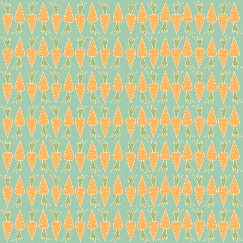 Summer. Vector cute cartoon carrots
