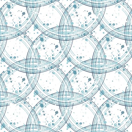 Striped. Vector colorful striped circles and decorative spots on white