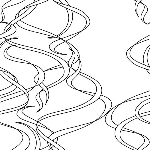 Vector image abstract wavy lines on white