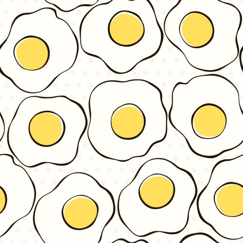 Egg. Vector light checkered pancake