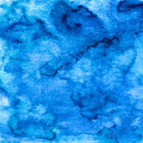 Raster image blue watercolor
