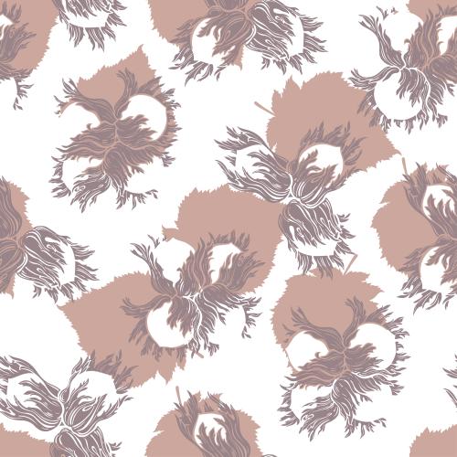 Vector image hazelnuts, forest nuts on white