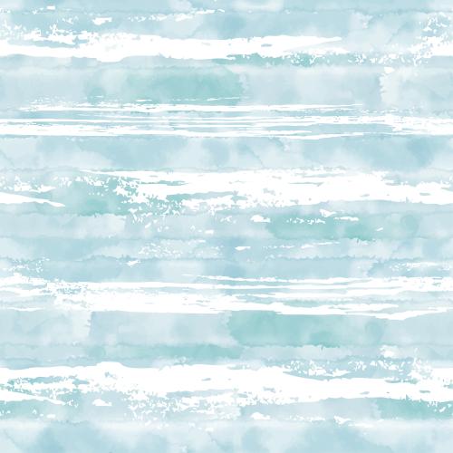 Illustration decorative textured waves on blue watercolor