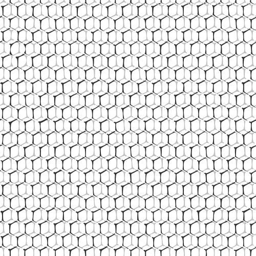 Honeycombs. Vector honeycombs monochrome outlines on white