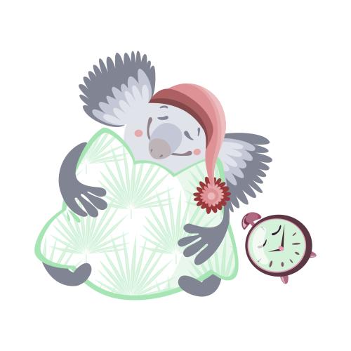 Illustration cartoon koala