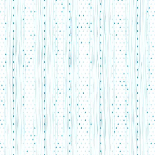Drop. Vector rain, blue drops and lines on white