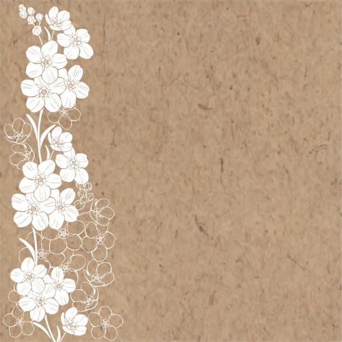 Forget-me-not. Vector forget-me-nots place for text on craft