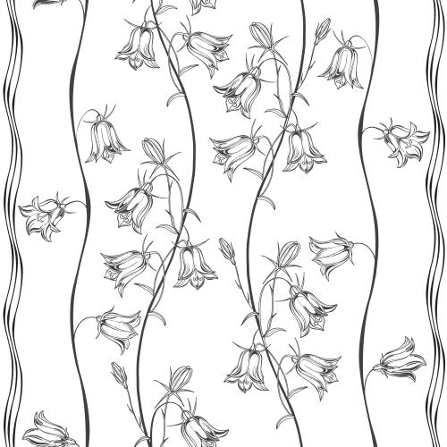 Illustration bells, wavy vertical lines on white