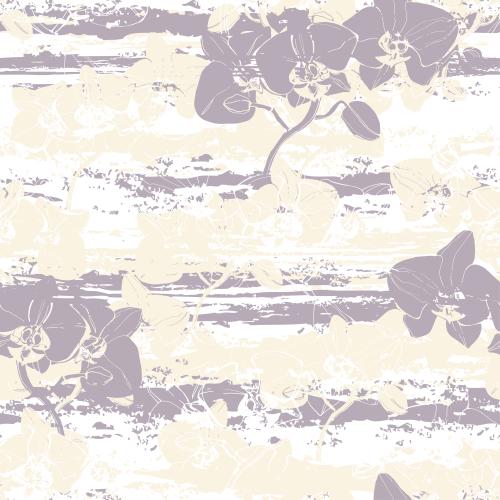 Orchid. Vector orchids colorful silhouettes on textured