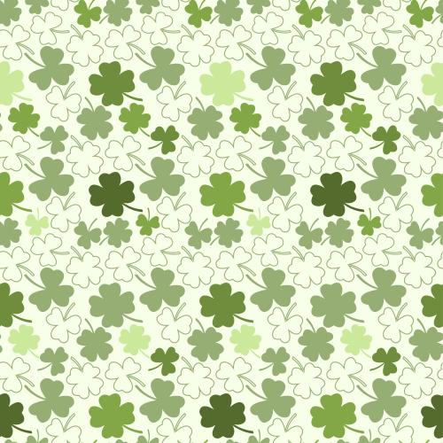 Grass. Vector clover leaves in various shades of green