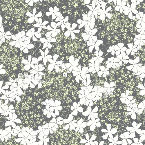 Illustration rowan flowers on gray