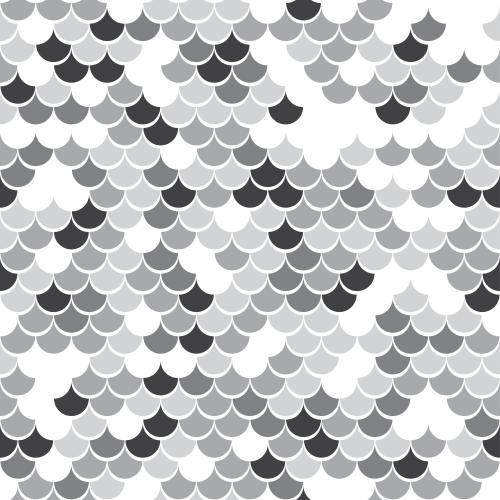 Vector image monochrome waves
