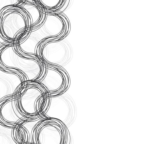 Stripe. Vector monochromatic vertical wavy stripes space for text on white